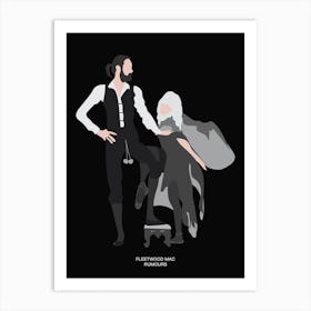 Fleetwood Mac Rumours Black Art Print
