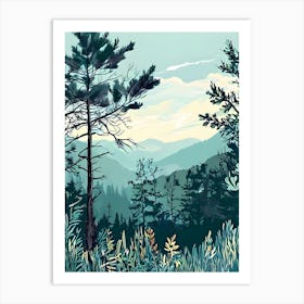 Smoky Mountains Art Print