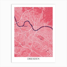 Dresden Pink Purple Art Print