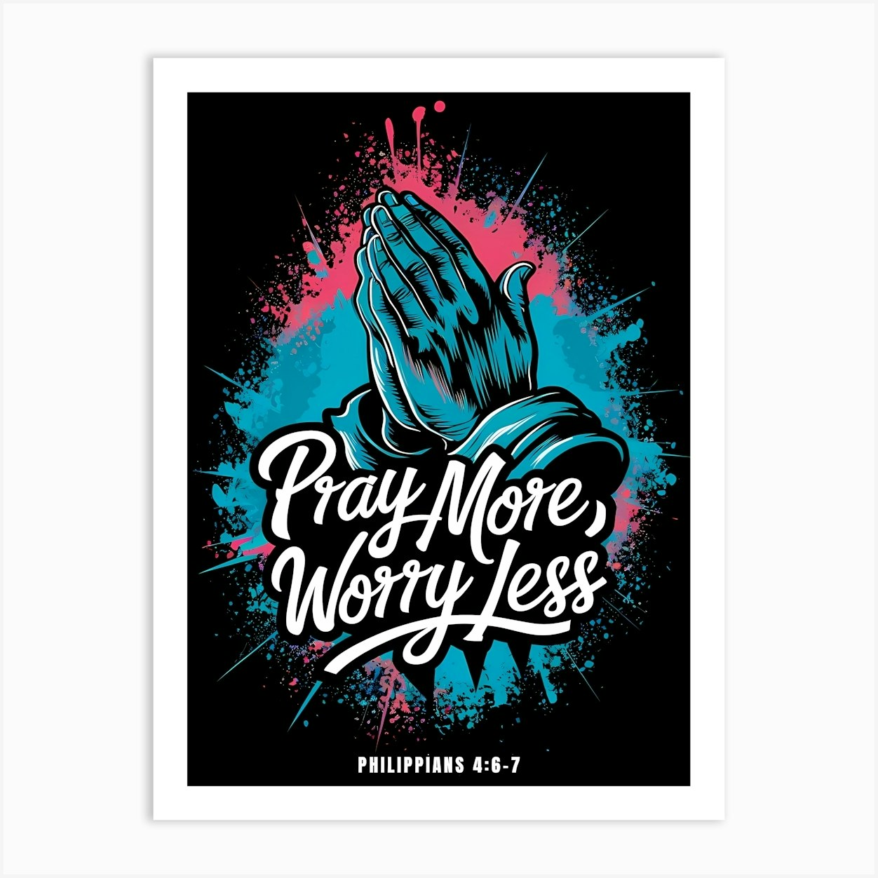 Pray More Worry Less Bible Verse T Shirt Pray More Worry Less Bible Verse T Shirt