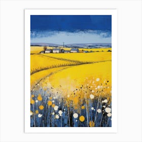 Yellow Daisy Field Art Print