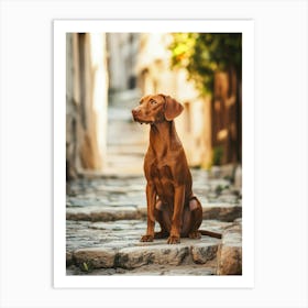 Dachshund. Generated AI. Art Print 8 Poster