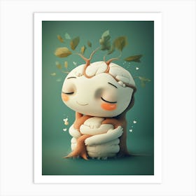 Cute Little Brain Art Print