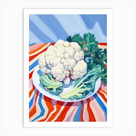 Cauliflower Summer Illustration 1 Art Print