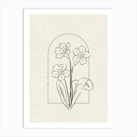 Primrose Flower Art Print