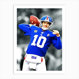 Eli Manning Of The New York Giants Art Print