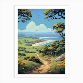 Otter Trail South Africa 2 Vintage Travel Illustration Art Print