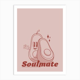 Retro Poster Funky Wall Art Retro Wall Decor Soulmate Trendy Wall Art Retro Groovy Print Vintage Art Retro Art Art Print