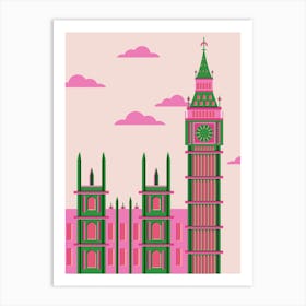 London Clocktower Art Print