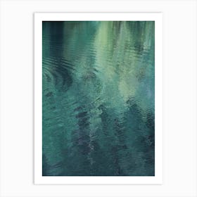 Forest In The Lake Art Print