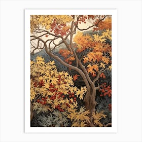 Boxelde 2 Vintage Autumn Tree Print  Art Print