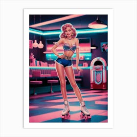 Pinup Girl Art Print