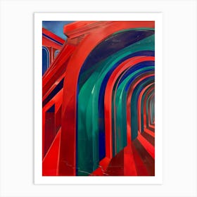 Tunnels Art Print