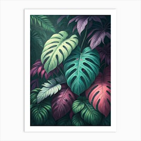 Tropical Leaves 37 Art Print