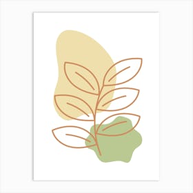 Spring Awakening Leaf Illustration Art Print