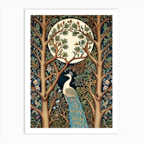 William Morris Peacock In The Forest Art Print