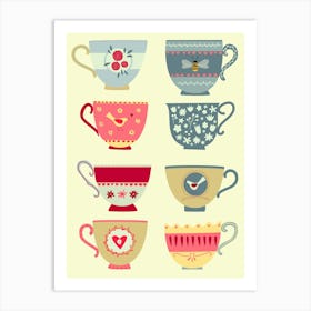 Teacups 1 Art Print