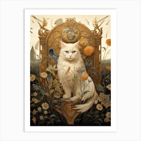 Regal Cat Gold 1 Art Print