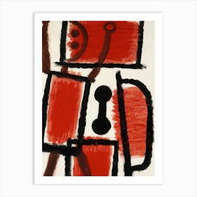 Red Squares Art Print