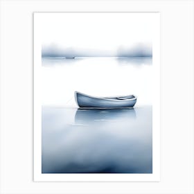 Abstract Boat In The Water Art Print