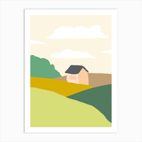 House In The Countryside Art Print