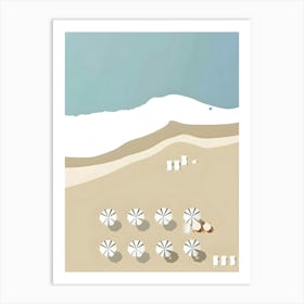 Beach Umbrellas 9 Art Print