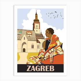 Zagreb, the Capitol City of Croatia Art Print