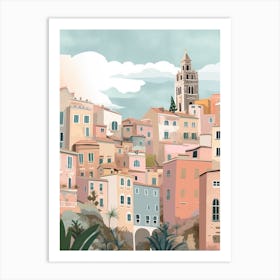 Genoa, Italy Illustration Art Print