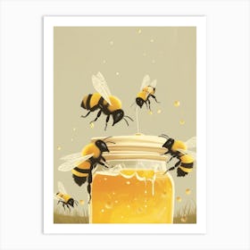 Mason Bee Storybook Illustrations 10 Art Print