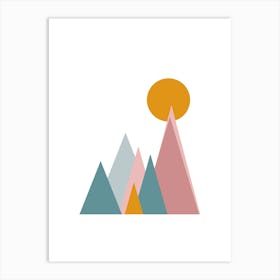 Cloud-Kissed Mountains: Reaching for the Sky Poster