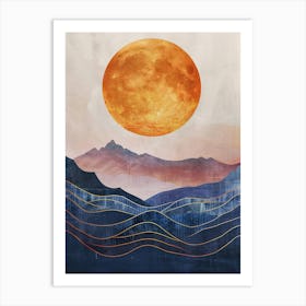 Full Moon Canvas Print Art Print