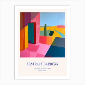 Colourful Gardens Longue Vue House And Garden Usa 1 Blue Poster Art Print