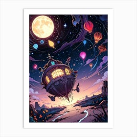 House In The Sky Art Print