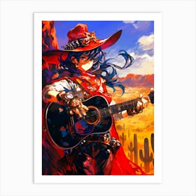 Cowgirl Art Print