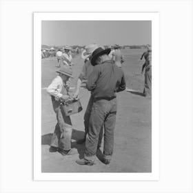 Cowboy Buying A Coca Cola, Polo Match, Abilene, Texas By Russell Lee Art Print
