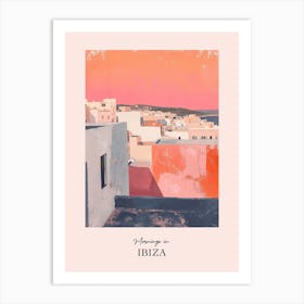 Mornings In Ibiza Rooftops Morning Skyline 1 Art Print