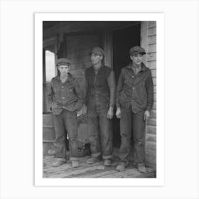 Alfred Atkinson And Two Of The Eldest Sons, Near Shannon City, Ringgold County, Iowa By Russell Lee Art Print