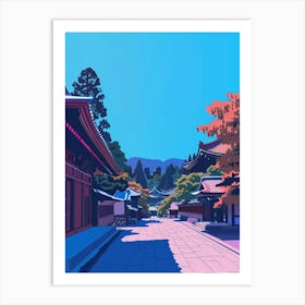 Koyasan Japan 2 Colourful Illustration Art Print