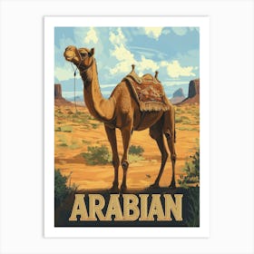 Arabian Desert Adventure - Camel Poster Art Print