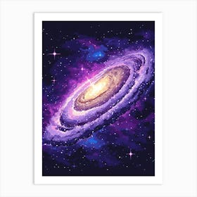 Galaxy Painting Art Print