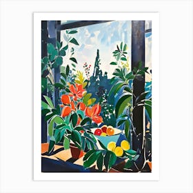 Window In The Garden Art Print