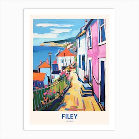 Filey England 7 Uk Travel Poster Art Print
