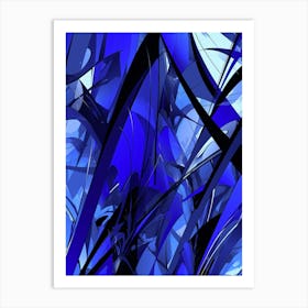 Abstract Blue Art Print