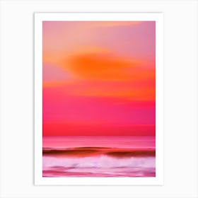 Palm Beach, Aruba Pink Beach Art Print