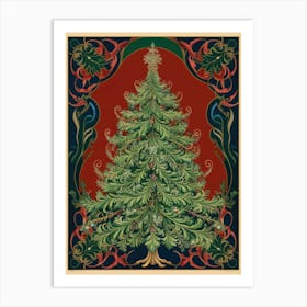 Christmas Tree Style William Morris3 Art Print