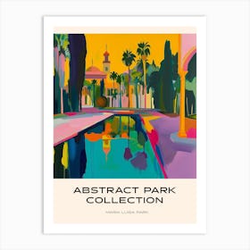 Abstract Park Collection Poster Maria Luisa Park Seville Spain 1 Art Print