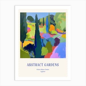 Colourful Gardens Hidcote Manor Garden United Kingdom 1 Blue Poster Art Print