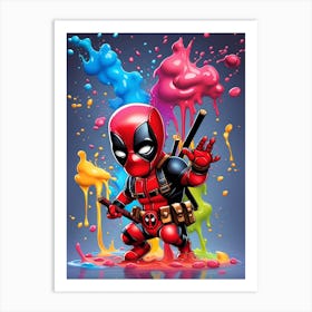 Chibi Deadpool 1 Art Print