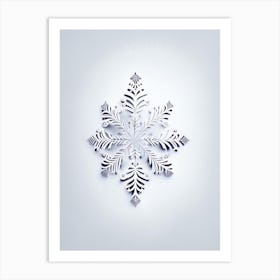 Needle, Snowflakes, Marker Art 1 Art Print