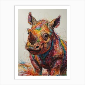 Rhino 4 Art Print